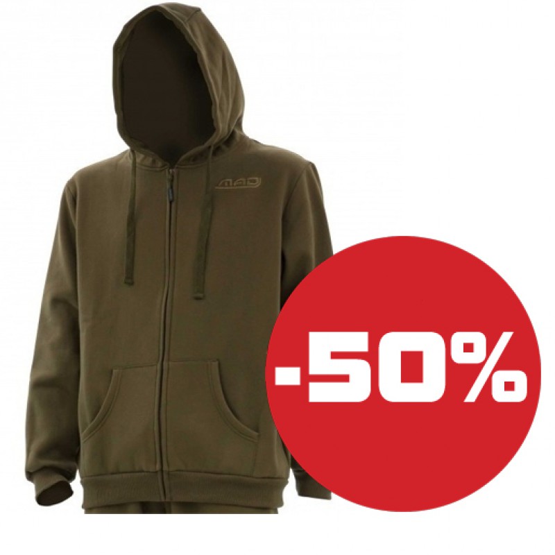Bliuzonas MAD Bivvy Zone Zip Hoodie Green (dydžiai L ; XL) Bliuzonas MAD Bivvy Zone Zip Hoodie Green (dydžiai L ; XL)